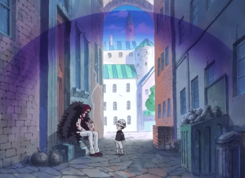 Karakter Corazon dan Law dari anime One Piece (1999)