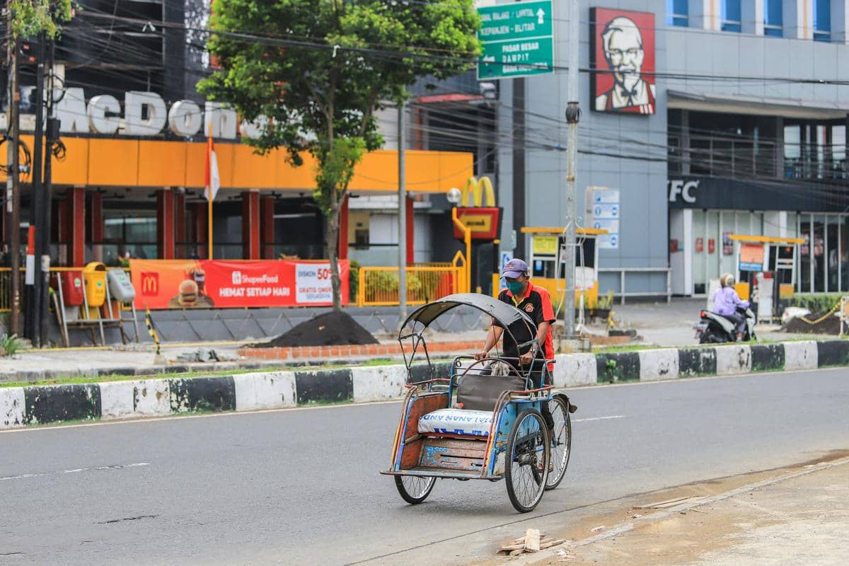 ilustrasi becak