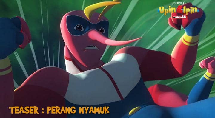 karakter Hero Nyamuk dalam animasi Upin & Ipin