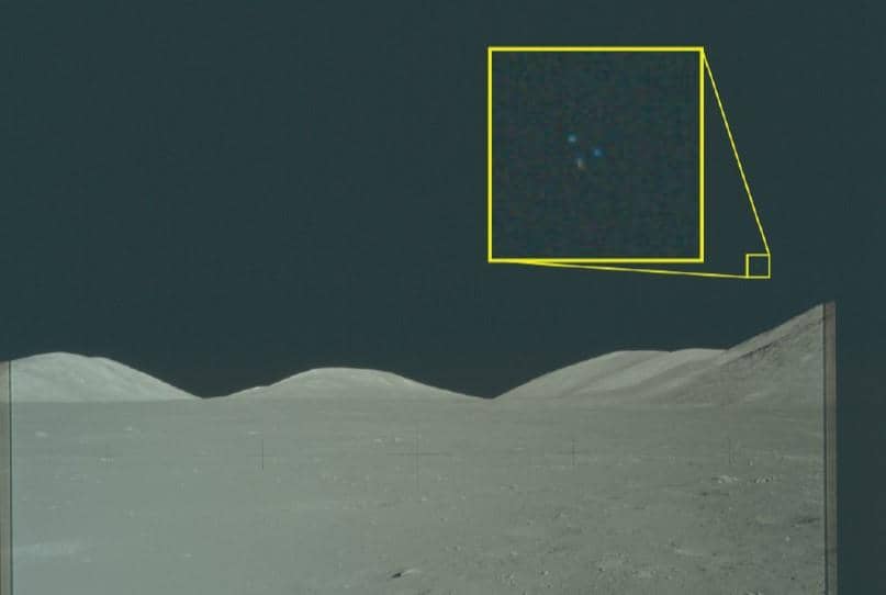 tiga objek UAP dari arsip misi Apollo 17 ke Bulan pada 1972