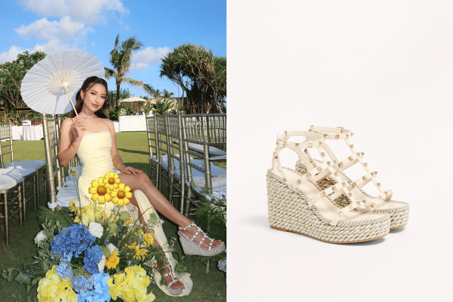 Detail Sepatu Jennifer Coppen di Pernikahan Ayahnya, Jutaan Harganya!