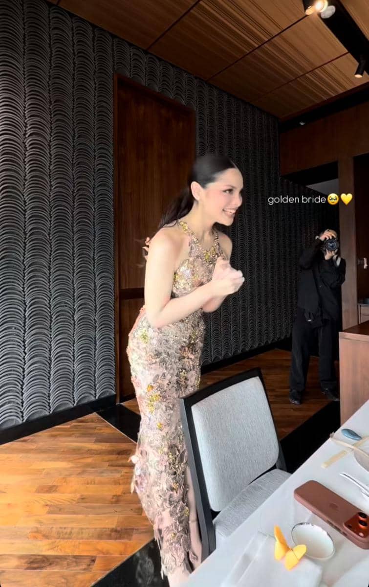Gaya Tengku Nadira di Bridal Shower (instagram.com/_shaniassabila via tengkunadiraadn)