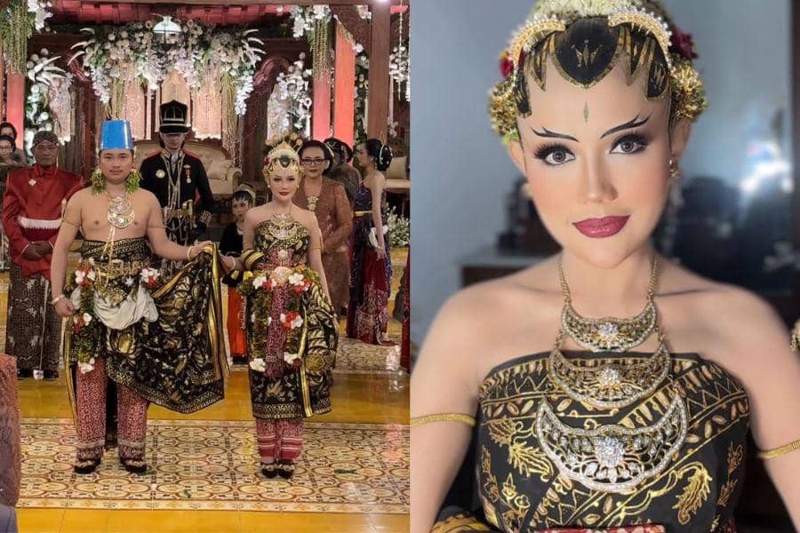 Gaya Busana dan Makeup Ngunduh Mantu Yosika Ayumi, Menantu Soimah