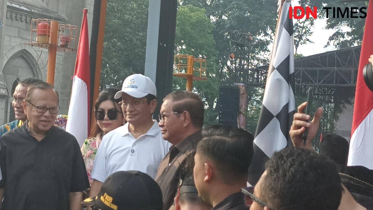 Menteri Agama Nasaruddin Umar menghadiri Peringatan Syukur 219 Tahun Keuskupan Agung Jakarta (KAJ) di Paroki Katedral Jakarta, Jakarta Pusat,  Sabtu (9/5/2026)