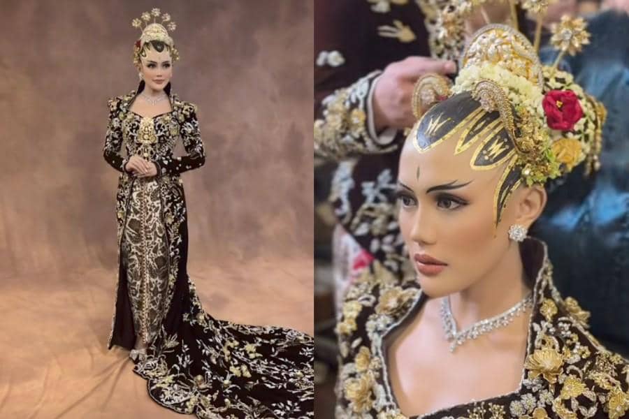 7 Busana dan Riasan Ngunduh Mantu Kedua Yosika Ayumi, Menantu Soimah 