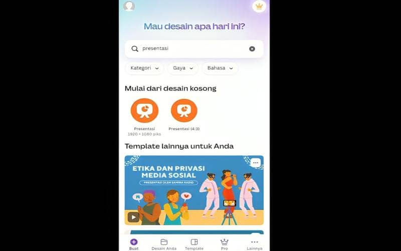 cara bikin PPT otomatis dengan AI Canva