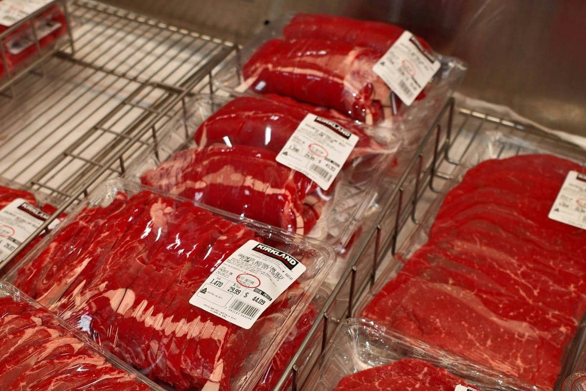 ilustrasi freezer daging beku