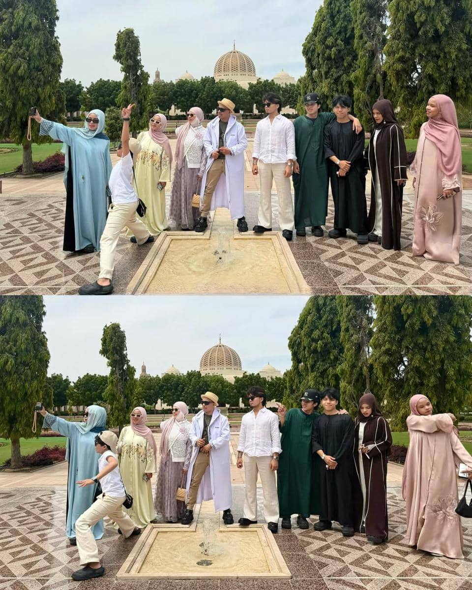 Keluarga Gen Halilintar berlibur di Oman