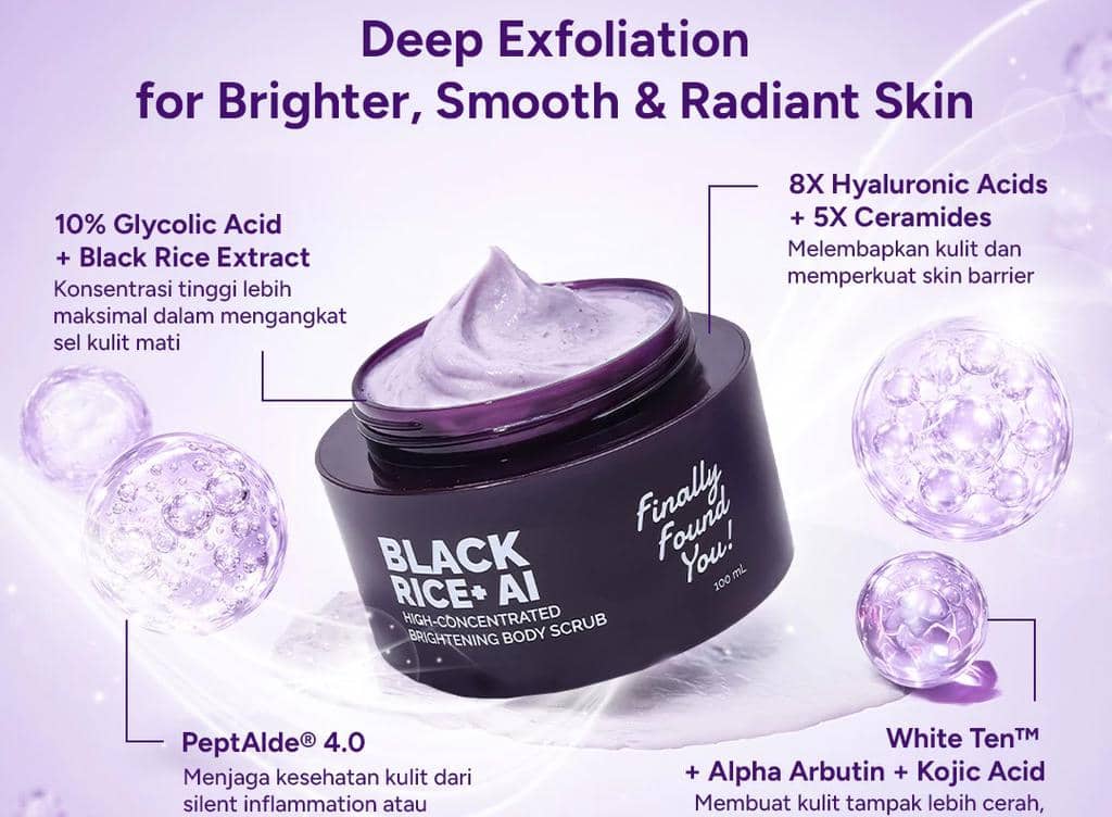 Finally Found You! - BLACK RICE+ AI High-Concentrated Brightening Body Scrub