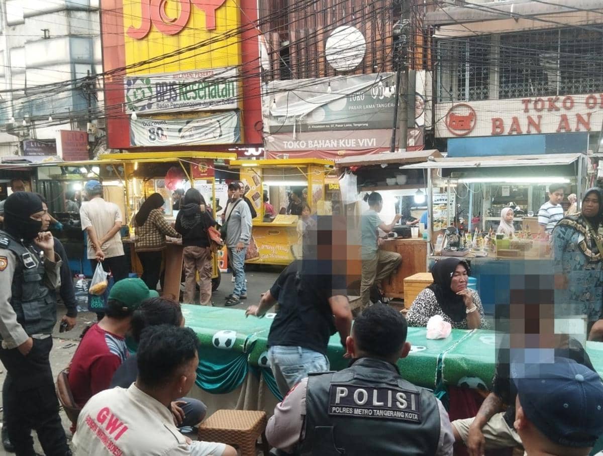 Pedagang di Pasar Lama Tangerang Dikeroyok Gegara Ember Cucian Piring