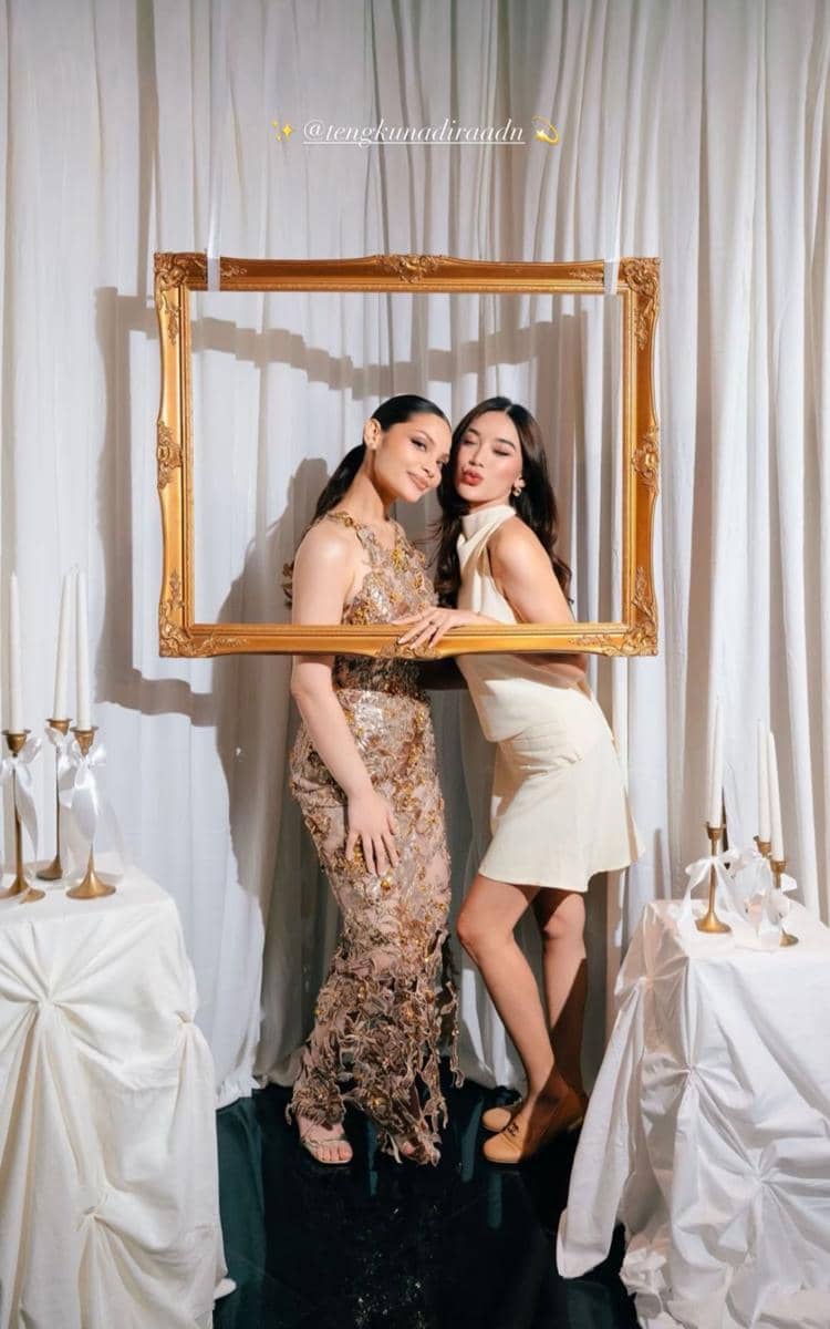 Gaya Artis di Bridal Shower Tengku Nadira (instagram.com/dindranashriyah)