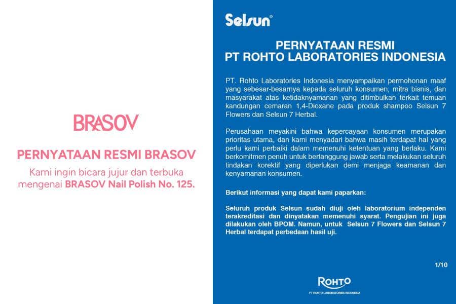 BPOM Cabut 11 Kosmetik Bahaya, Ini Klarifikasi Selsun dan Brasov