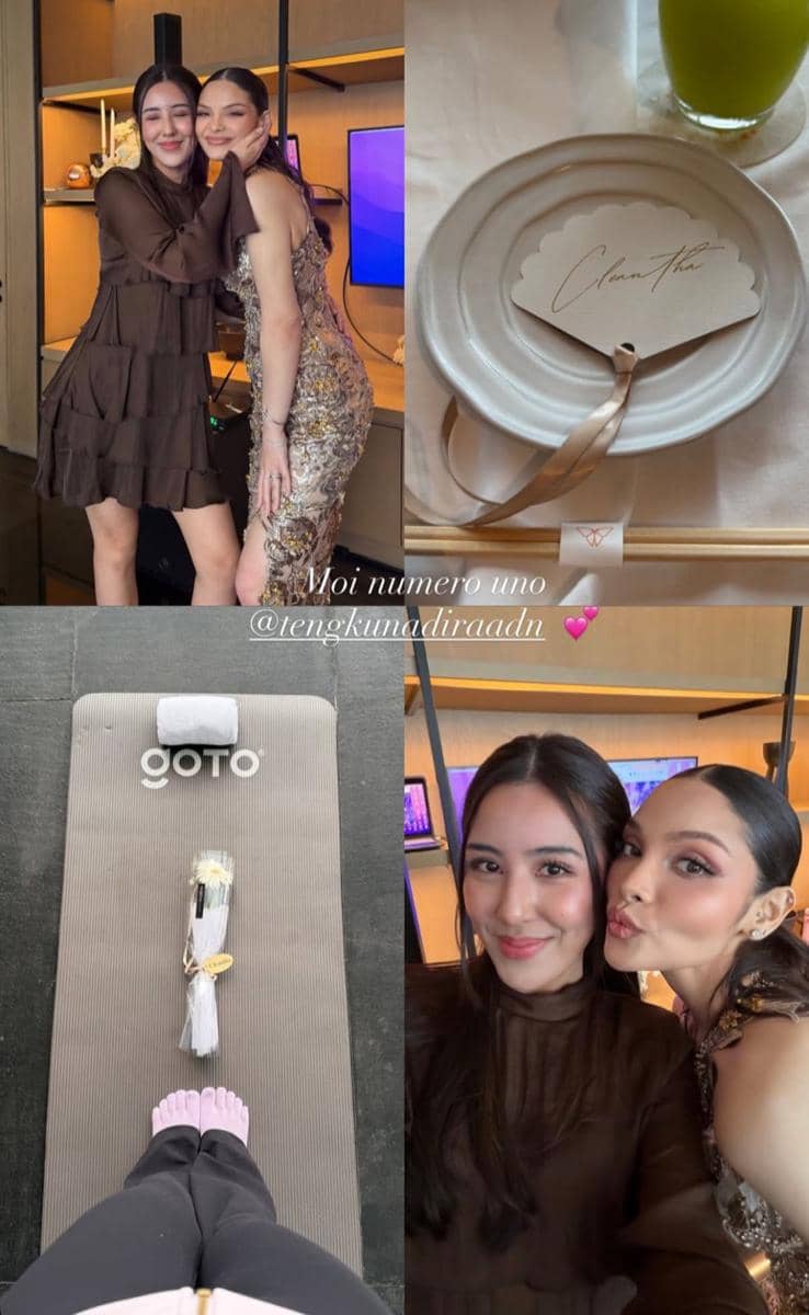 Gaya Artis di Bridal Shower Tengku Nadira (instagram.com/cleanthaislan)
