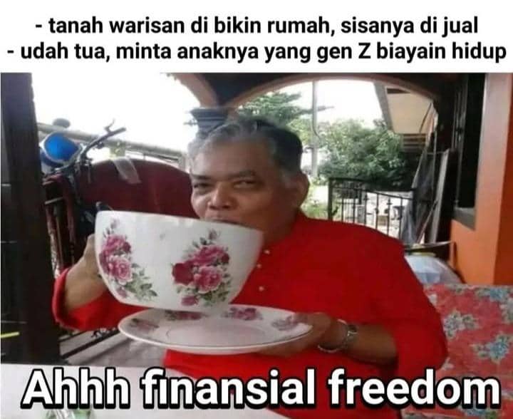 meme kebebasan finansial