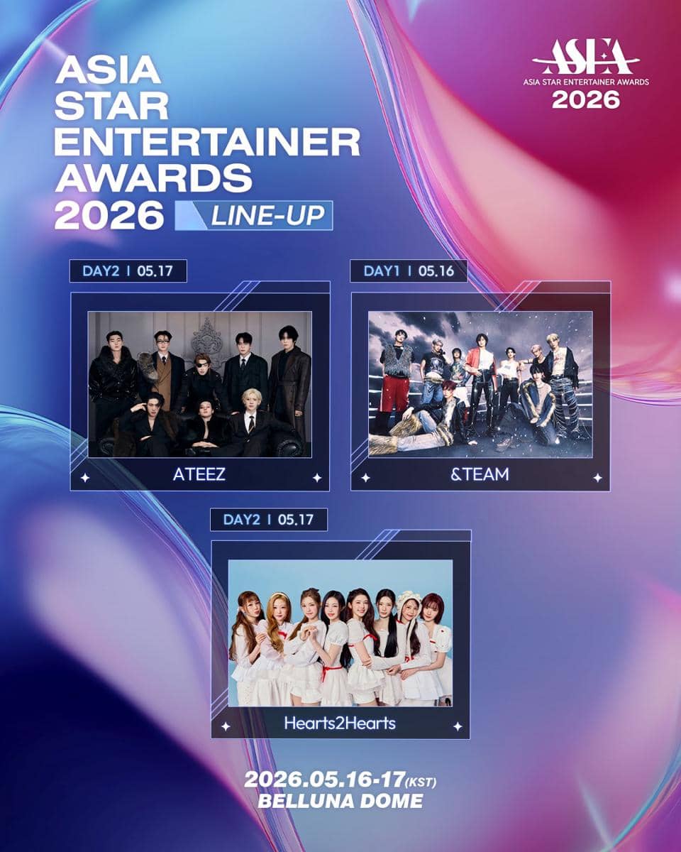 daftar lineup di Asia Star Entertainer Awards 2026