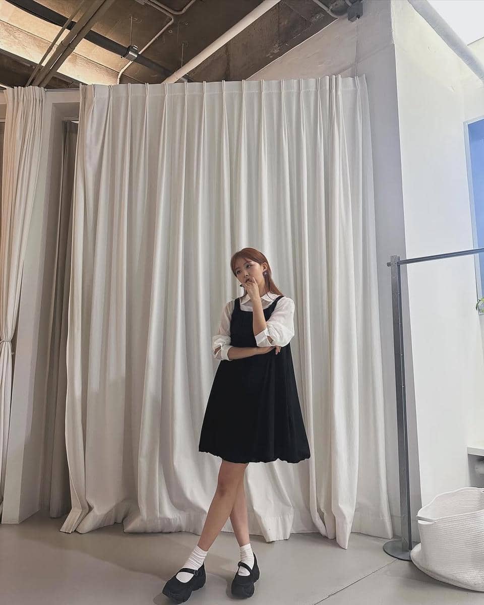 cara keren styling dress ala Seulgi Red Velvet