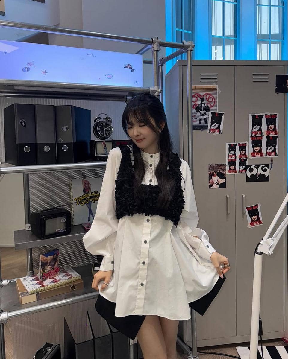 cara keren styling dress ala Seulgi Red Velvet