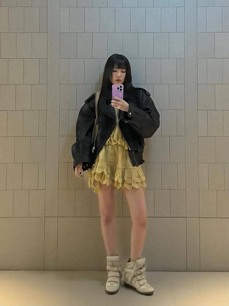 cara keren styling dress ala Seulgi Red Velvet