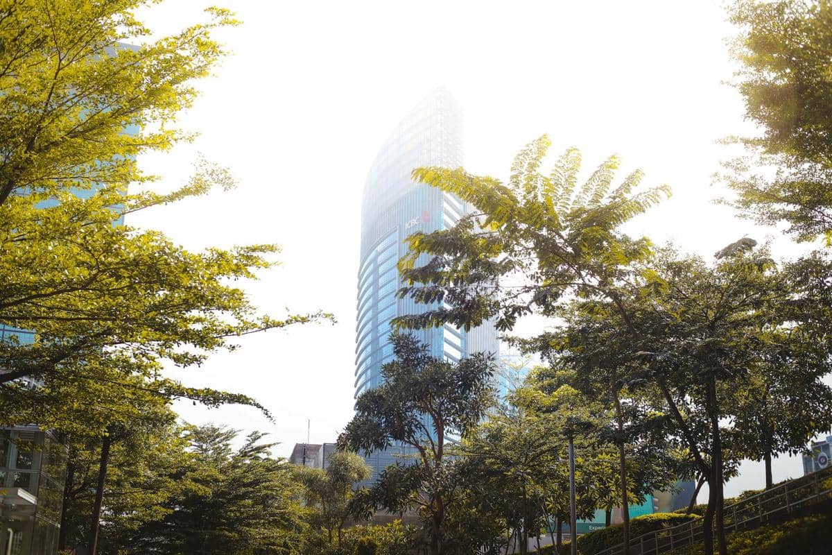 ilustrasi taman di Jakarta, Indonesia