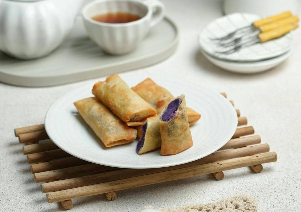 Potret ube spring roll