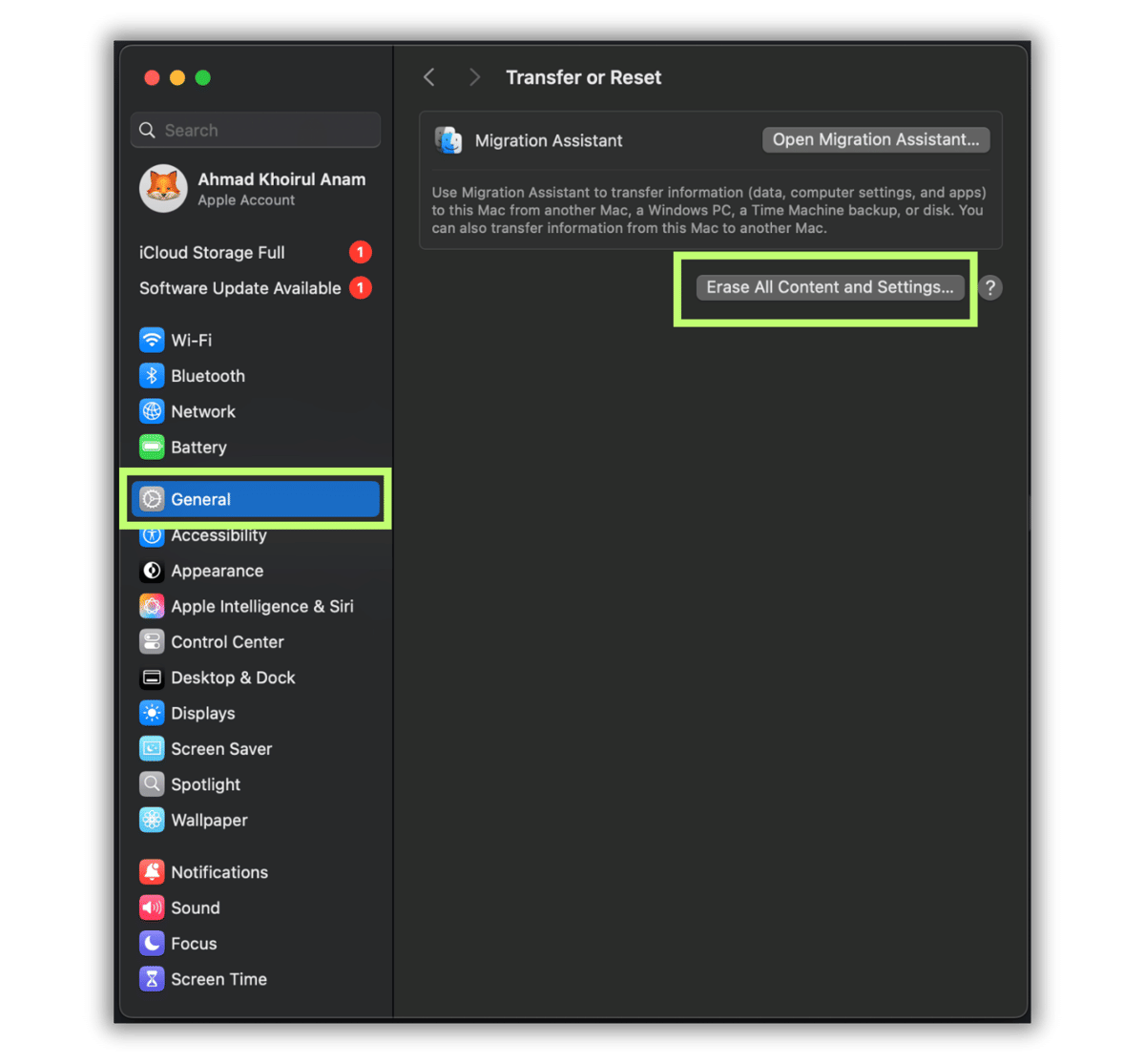 cara reset MacBook