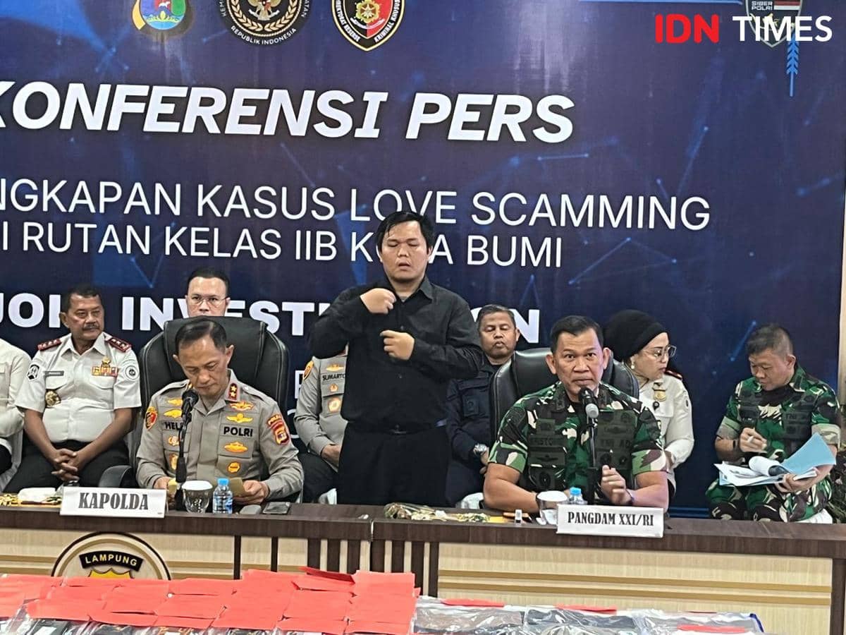 Love Scamming 137 Napi Rutan Kotabumi, Pakai Foto TNI Hasil Editan AI