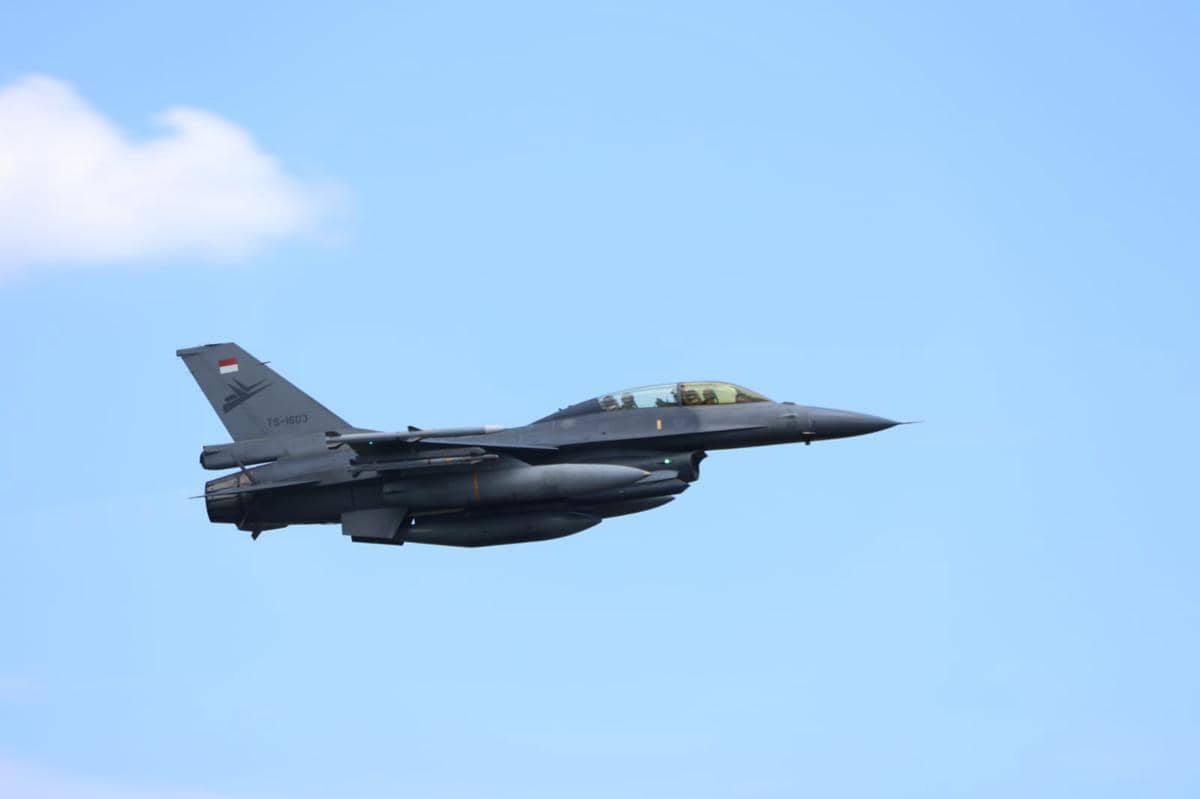 KSAU Ikut Patroli Jet Tempur F-16 di Wilayah Utara Indonesia