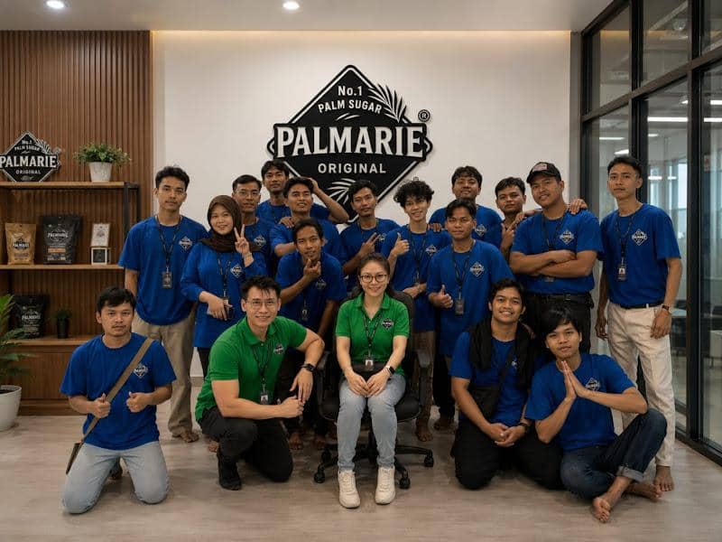 CV Jagoan Food melalui brand Palmarie memasarkan berbagai produk gula berbasis nira seperti brown sugar premium, gula aren cair, gula kelapa