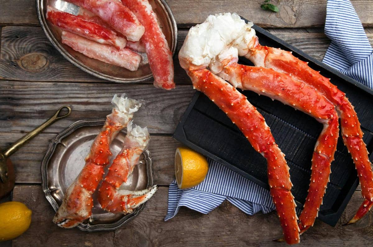 ilustrasi daging kepiting