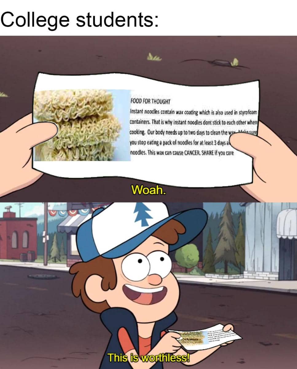meme kartun tentang anak kuliahan