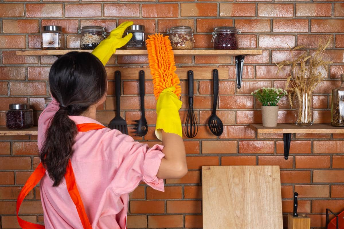 ilustrasi membersihkan dapur
