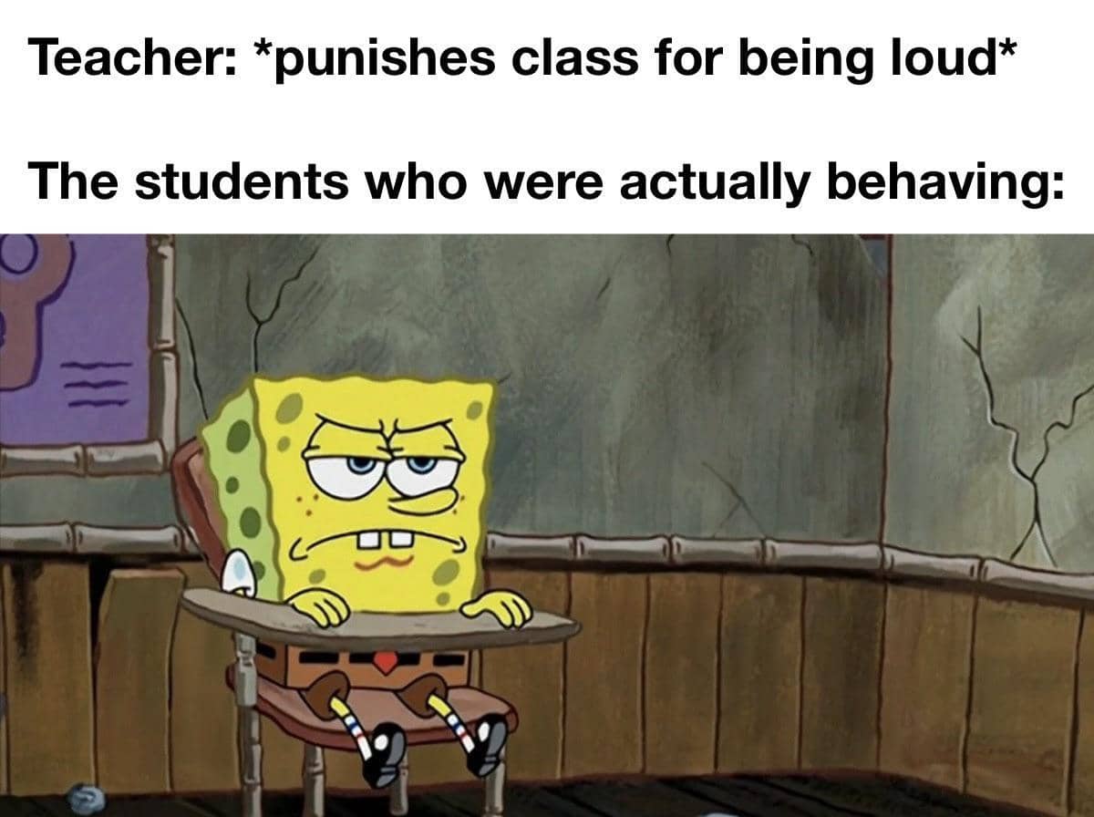 8 Meme SpongeBob tentang Guru, padahal Lagi Diam