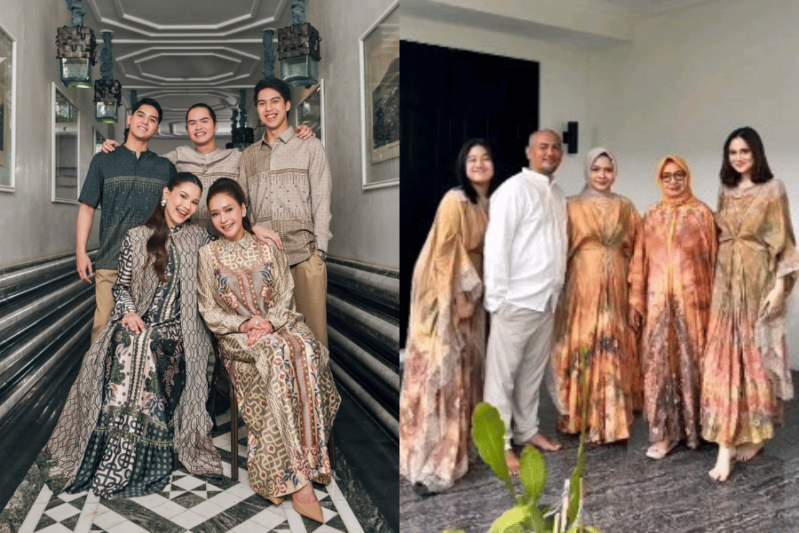 adu gaya Maia Estianty dengan besan