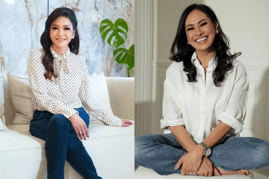 adu gaya Maia Estianty dengan besan