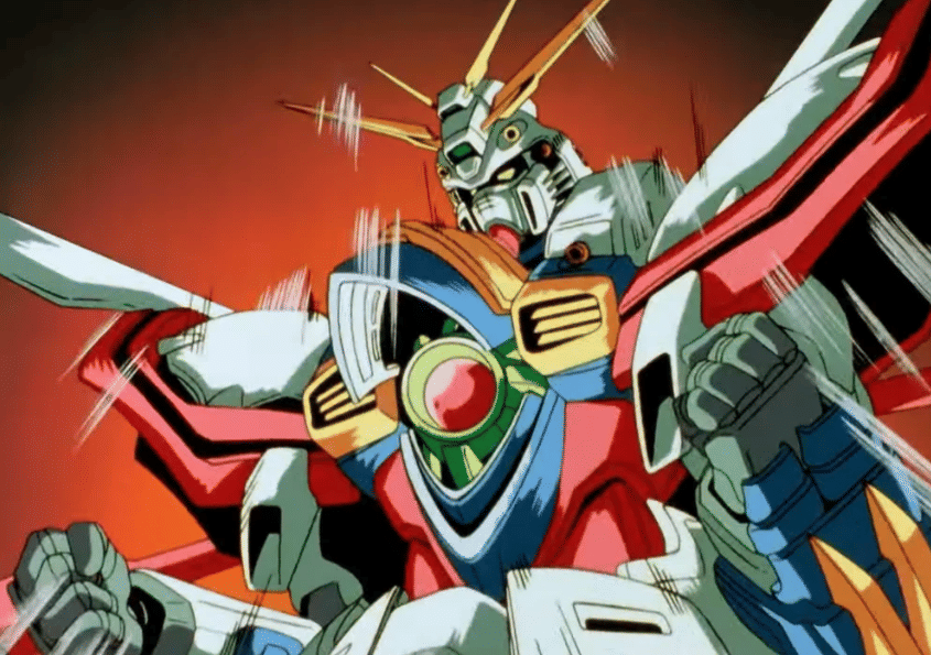 God Gundam dari anime Mobile Fighter G Gundam (1994)