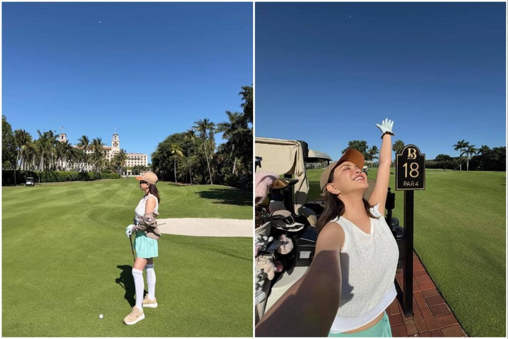 10 Potret Shandy Aulia Main Golf di Palm Beach, Florida, Enjoy!
