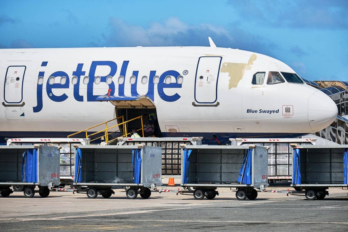 ilustrasi pesawat JetBlue Airways (pexels.com/Malcolm Garret)