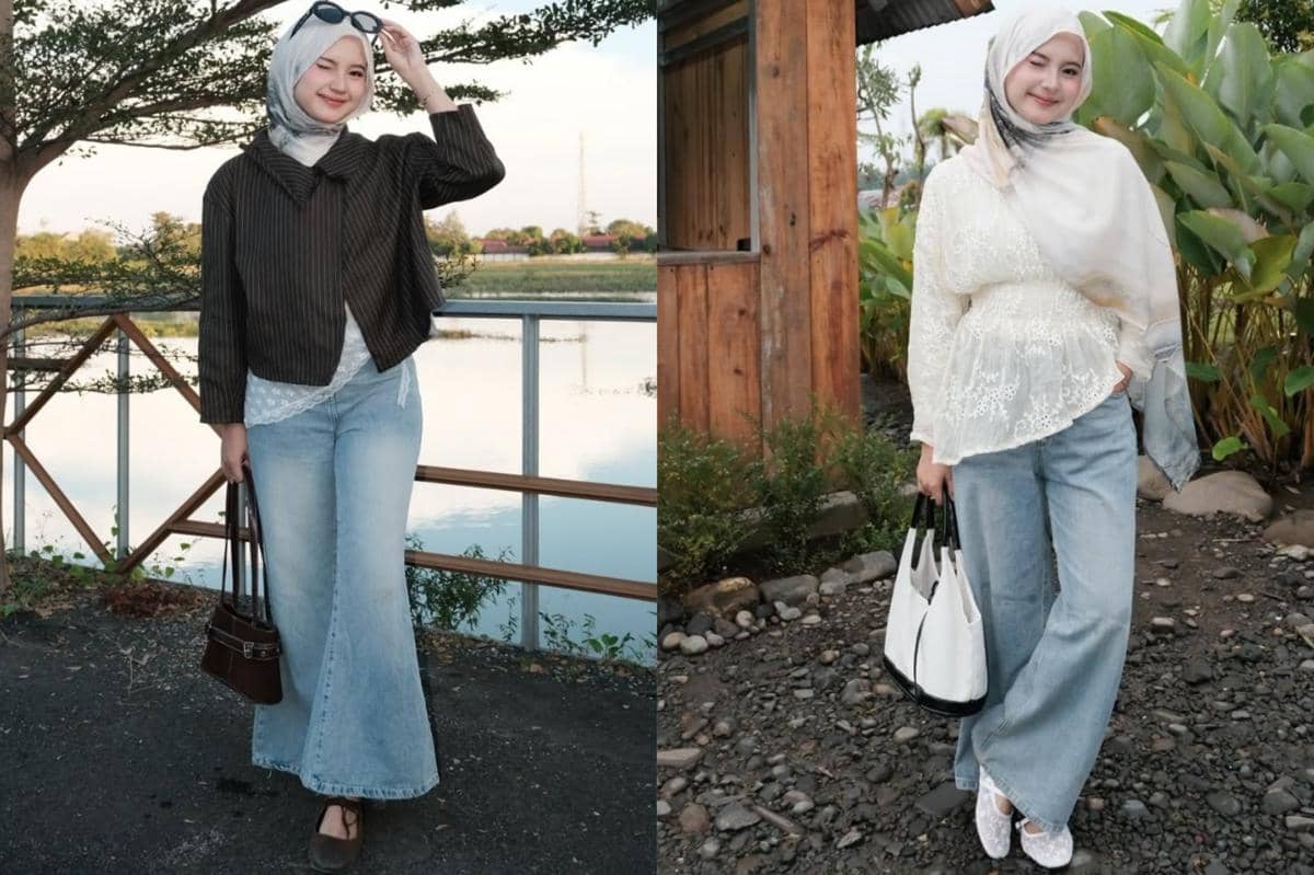 7 Ide Padu Padan Blue Jeans ala Siska Amera, Selalu On Point!