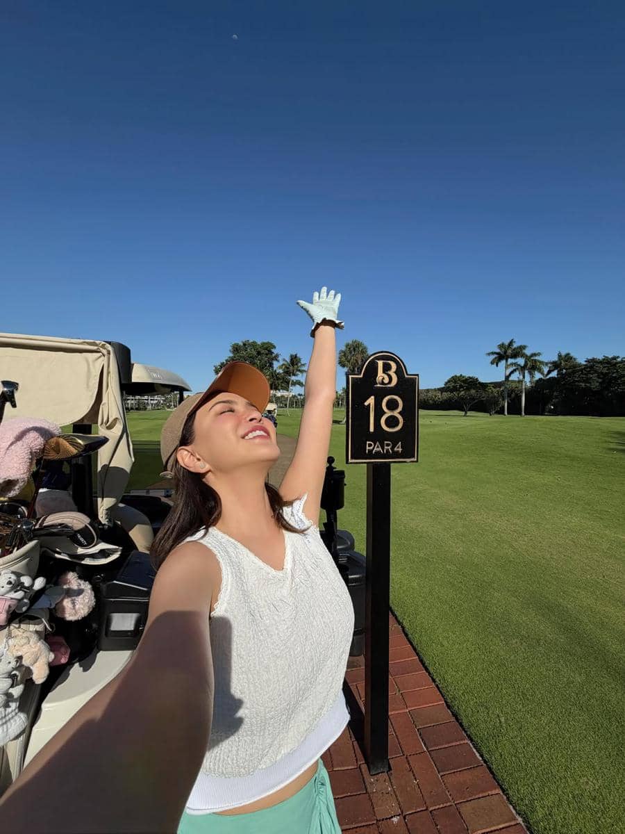 Shandy Aulia main golf di Palm Beach, Florida