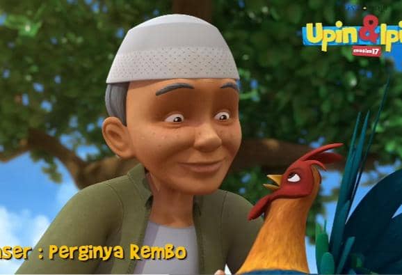 4 Episode Upin & Ipin tentang Rembo, Ayam Kesayangan Tok Dalang