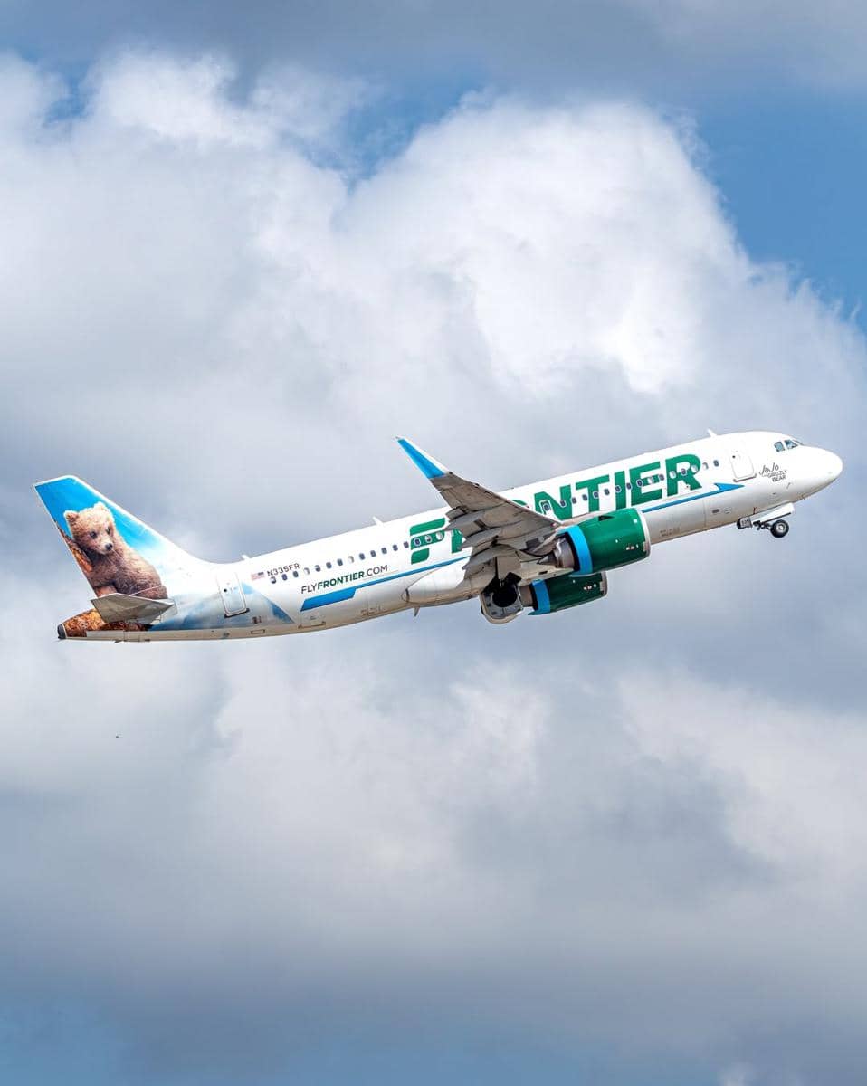 potret pesawat Frontier Airlines (instagram.com/flyfrontier)