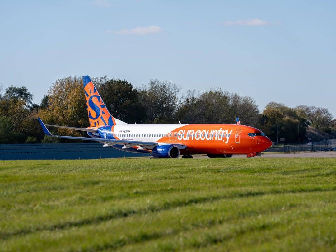 potret pesawat Sun Country Airlines (instagram.com/suncountryair)