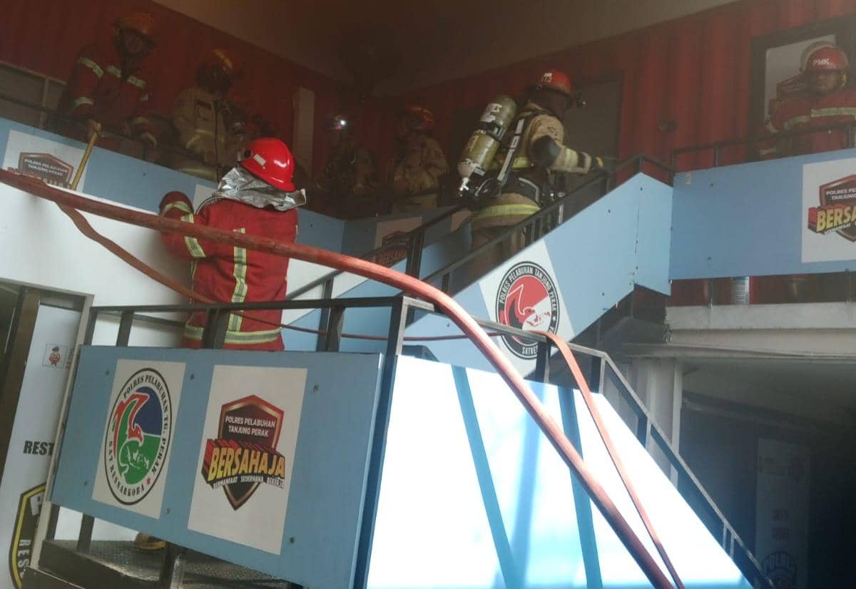 Ruang Arsip Kantor Polres Pelabuhan Tanjung Perak Kebakaran