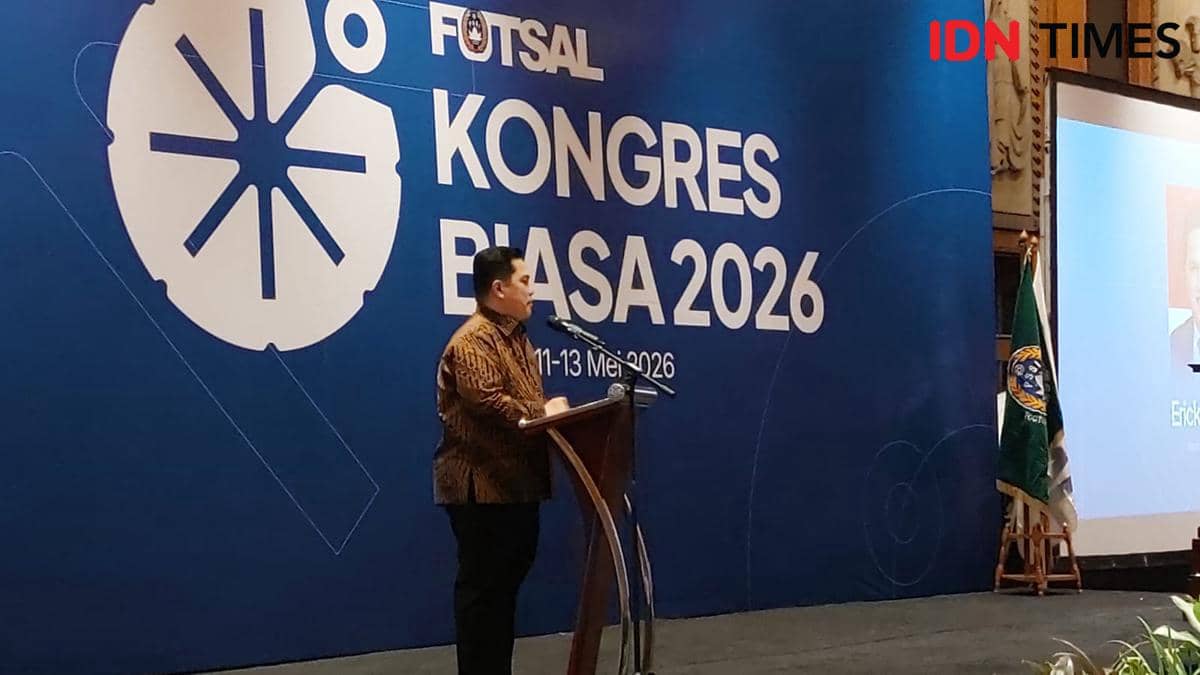 Gebrak Meja Saat Pidato, Erick Tegas Minta FFI Naik Kelas