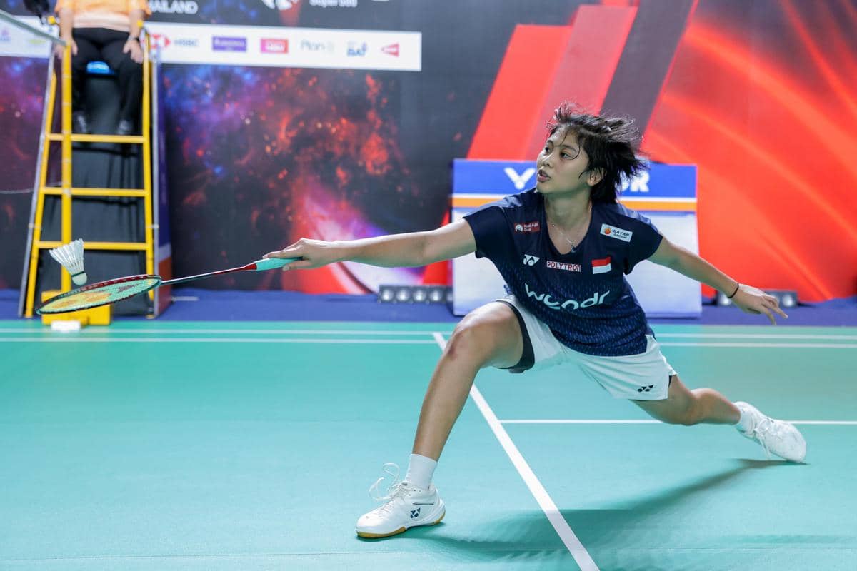Thalita Ramadhani Wiryawan di babak kualifikasi Thailand Open 2026. 