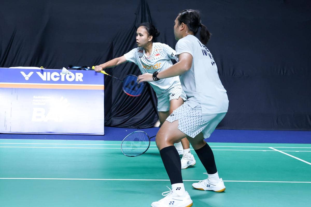 Ganda putri muda Indonesia, Isyana Syahira Meida/Rinjani Kwinnara Nastine di 32 besar Thailand Open 2026 (dok.PP PBSI)