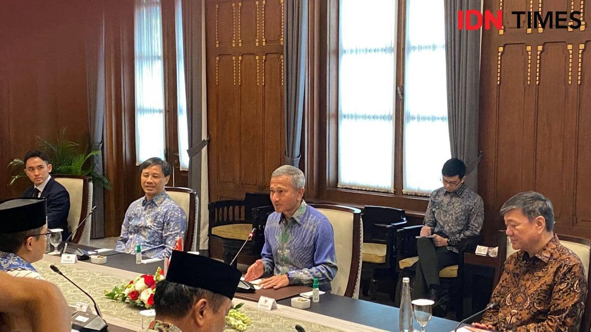Menlu Singapura Vivian Balakhrisnan lakukan kunjungan kerja di Jakarta.