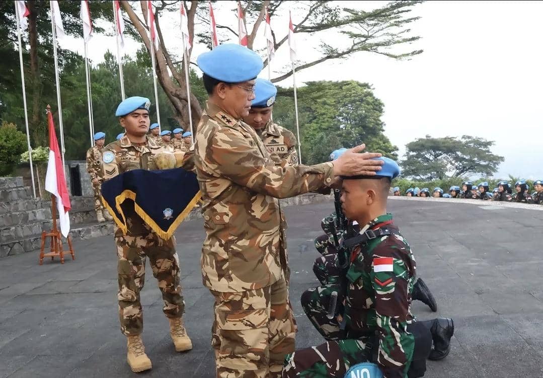 Baret Biru Resmi Disematkan, 734 Prajurit Siap Ditugaskan ke Lebanon