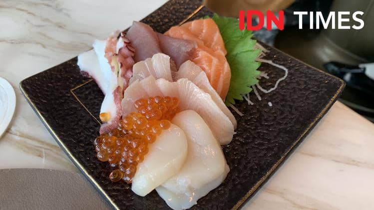 Potret sashimi khas Jepang