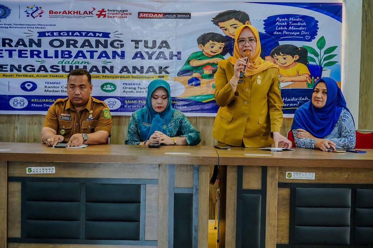 Dinas P3APMP2KB Medan Beri Edukasi Peran Ayah dalam Pengasuhan Anak